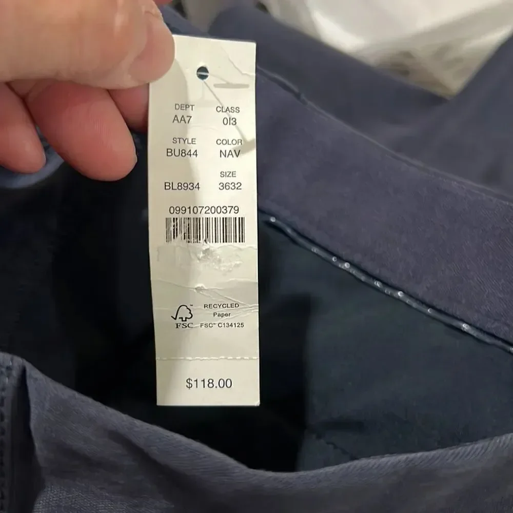 J. Crew 770™ Straight-fit stretch chino pant in Navy Blue NWT and NWOT